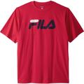 Men's Big & Tall FILA® Short-Sleeve Logo Tee by FILA in Red (Size 6XL)