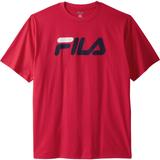 Men's Big & Tall FILA® Short-Sleeve Logo Tee by FILA in Red (Size 6XL)
