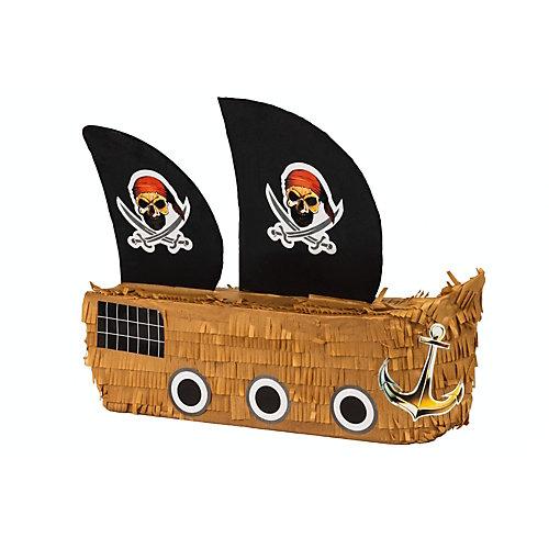 Pinata Piratenschiff braun
