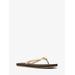 Michael Kors Jinx Logo Flip Flop Brown 6