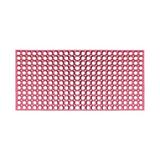 Arlmont & Co. Tardif Grill Multi-Utility Anti Fatigue 39.3 in. x 19.6 in. Non-Slip Indoor/Outdoor Door Mat in Pink | Wayfair