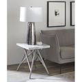Modus Furniture Coral End Table Stainless Steel in Gray | 22 H x 23 W x 18 D in | Wayfair 3N2522