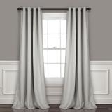 Lush Décor Insulated Grommet Blackout Window Curtain Panels Light Gray Set 52X120 - Lush Decor 16T004120