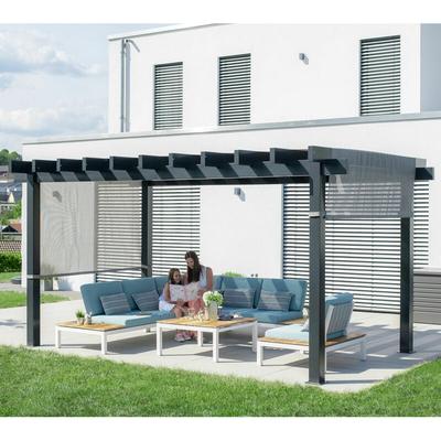 Aluminium Pavillon Yamba Pergola 1016 Anthrazit 495x295x253 cm - Sojag