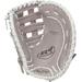Rawlings R9 12.5" Overlapping Fastback Design Fastpitch Softball Glove - Left Hand Throw Gray