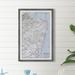 17 Stories Blue Top View - Picture Frame Graphic Art Print on Paper in Black/Blue/White | 12 H x 8 W x 1.5 D in | Wayfair