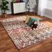 Baxton Studio Graydon Modern Multi-Colored Handwoven Fabric Blend Area Rug - Wholesale Interiors Graydon-Ivory/Multi-Rug