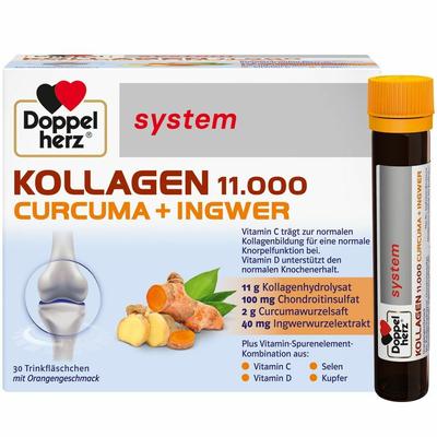 Doppelherz Kollagen 11.000 Curcuma+Ingw.system TRA 30x25 ml Trinkampullen Image