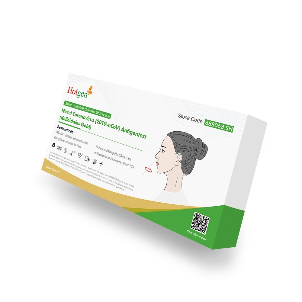 40x HOTGEN Laientest, Nasenabstrich, Sonderzulassung BfArM, EINZELVERPACKUNG Image