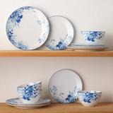Noritake Blossom Road Salad Plates, 8-1/4" Porcelain China/Ceramic in Blue/White | 8.25 W in | Wayfair 1732-405D