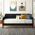 Mercury Row® Granillo Twin Daybed Wood/Upholstered/Velvet in Black | 35.4 H x 42.7 W x 80.9 D in | Wayfair AC112E199FF444728F087F833282A54F