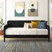 Mercury Row® Granillo Twin Daybed Wood/Upholstered/Velvet in Black | 35.4 H x 42.7 W x 80.9 D in | Wayfair AC112E199FF444728F087F833282A54F