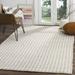 Gray/White 72 x 0.31 in Indoor Area Rug - Union Rustic Huberty Striped Handmade Flatweave Gray/Ivory Area Rug Silk/Bamboo Slat & Seagrass | Wayfair