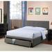 Mercury Row® Mullenix Storage Platform Bed Wood & /Upholstered/Polyester in Brown/Gray | 42 H in | Wayfair 5225FDE580BD43B6B3B6E32B2374396B