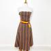 Anthropologie Dresses | Eva Franco Anthropologie Applique Midi Dress | Color: Brown/Orange/Red | Size: 4