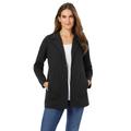 Plus Size Women's Knit Blazer by Woman Within in Black (Size 18/20)