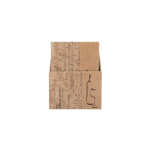 „Securit® Speisekartenbox inkl. Weinkarten (x10) „“Design Range““, A4, Modell: Weinkarte Kork, inkl. 1 doppelte Einlage pro Karte (für 4 Seiten A4)“