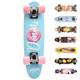 meteor Holz Skateboard Kinder - Mini Cruiser Kickboard - Skateboard mädchen Rollen Board - hohe Qualität Old School Skateboards Holz Deck - Retro Skateboard Jungen