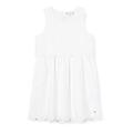 Tommy Hilfiger Girl's EID Broderie Anglaise Dress, White (White YBR), 134/140 (Size:10)