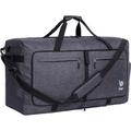 bago Holdall Bags for Men & Women - 100L Spaciously Large Holdall Bag with Shoe Compartment - Travel The World in Style & Convenience - Durable, Lightweight & Foldable Duffle Bag (SnowBlack)