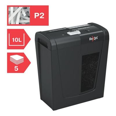 Rexel Aktenvernichter »Secure S5« P-2 schwarz, 16.4x35.5x28.8 cm Image