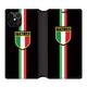 Lederetui für iPhone 12/12 Pro Italy 3, Schwarz