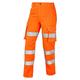 LEO Pennymoor Class 2 Women's Hi Vis Cargo Trousers (ISO 20471) (Size 22 Long, Orange)