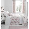 Catherine Lansfield Jasmine Floral Easy Care Double Duvet Set White