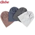 Geebro – bonnets en coton pour homme et femme couvre-chef unisexe décontracté côtelé style Hip