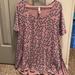 Lularoe Tops | Guc M Lularoe Polka Dot Perfect Tee | Color: Gray/Pink | Size: M