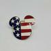 Disney Other | Disney Trading Mickey Mouse Patriotic Flag Pin | Color: Red/White | Size: See Photo