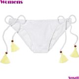 Victoria's Secret Intimates & Sleepwear | 3/$36 Victoria’s Secret Small White Bikini Bottoms .. New | Color: White/Yellow | Size: S