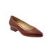 Wide Width Women's Jewel Pumps by Trotters in Brown Toffee (Size 6 1/2 W)