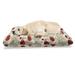 East Urban Home Poppy Flower Pet Bed, Sketchy Tree Leaves Rural Floral Growth Botany Nature Inspired | 24 H x 39 W x 5 D in | Wayfair