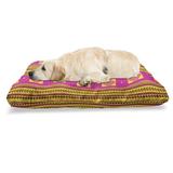 East Urban Home Ambesonne Ethnic Pet Bed, Summer Inspired Pattern w/ Geometric & Traditional Ornaments, Size 24.0 H x 39.0 W x 5.0 D in | Wayfair
