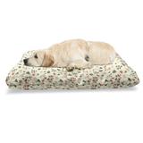 East Urban Home Ambesonne Autumn Pet Bed, Pine Cones Leafs Rose Hip Seasonal Floral Composition w/ Soft Colors | 24 H x 39 W x 5 D in | Wayfair