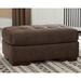 Signature Design by Ashley Maderla 39" Wide Faux Leather Tufted Rectangle Standard Ottoman Polyester | 19 H x 39 W x 24 D in | Wayfair 6200214