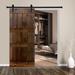 Barn Door - OrangeWinds Paneled Wood Barn Door w/ Installation Hardware Kit Manufactured Wood in Brown | 84 H x 24 W in | Wayfair OW-D2-DB-24