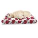 East Urban Home Ambesonne Autumn Pet Bed, Watercolor Look Hand Drawn Warm Colored Ripe Apples Minimal Pattern | 24 H x 39 W x 5 D in | Wayfair