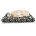 East Urban Home Ambesonne Tropical Pet Bed, Pattern Of Bouquet w/ Exotic Flowers Leaves Palms & Flamingos | 24 H x 39 W x 5 D in | Wayfair
