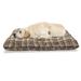 East Urban Home Ambesonne Tan & Brown Pet Bed, Old Fashioned Check Plaid Pattern Scottish Tartan Inspired Geometric Design | Wayfair
