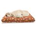 East Urban Home Ambesonne Orange Pet Bed, Birds w/ Heart Shapes Swirling Patterns On Burnt Orange Vintage Backdrop | 24 H x 39 W x 5 D in | Wayfair