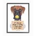 Stupell Industries Dog Humor If Chewing Things Is Wrong Boxer Quote by Danny Gordan - Graphic Art Print in Brown | 20 H x 16 W x 1.5 D in | Wayfair