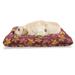 East Urban Home Ambesonne Autumn Pet Bed, Warm Tones Repeating Leaves Design Colorful Blooming Fall Flora | 24 H x 39 W x 5 D in | Wayfair