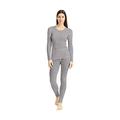 UTENOS Woman Merino Wool Ultra Soft Longsleeve Shirt Base Layer Made in EU (Grey, Large)