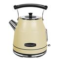 Rangemaster RMCLDK201CM Cream Cordless Electric 1.7L 3kW Classic Kettle with Quick & Quiet Boil, Boil Dry Protection & 3 Year Guarantee