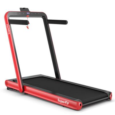 Costway 4.75HP 2 In 1 Folding Treadmill with Remot...