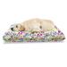 East Urban Home Ambesonne Dog Pet Bed, Colorful Little Paws Steps Childish Artwork Cartoon Unusual Traces Design | 24 H x 39 W x 5 D in | Wayfair