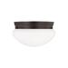 Ebern Designs Brycen 2 - Light 9.5" Simple Bowl Flush Mount Glass in Brown | 5.75 H x 9.5 W x 9.5 D in | Wayfair 5E278B766D6C4DB98BF5DF4BE08B1F07