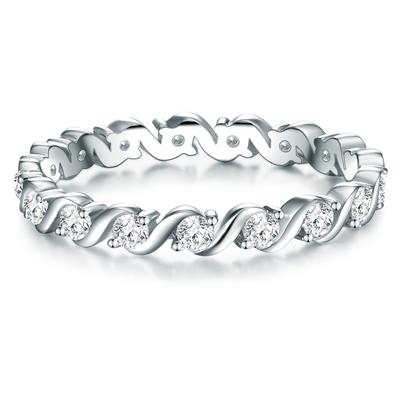 Trilani - Ring Sterling Silber Zirkonia in Silber Ringe 1 ct Damen Image